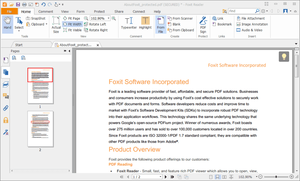 Foxit PDF Reader For Windows 11