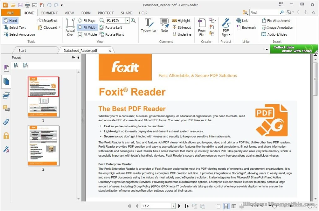 Foxit PDF Reader Free Download Windows 11